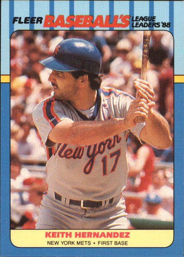 1988 Fleer League Leaders Baseball Cards       018      Keith Hernandez
